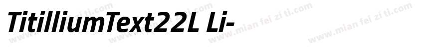 TitilliumText22L Li字体转换
